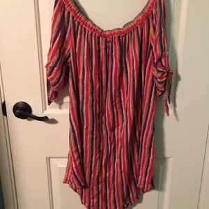 ***5/$20*** RIP CURL Striped Off the Shoulder Top
